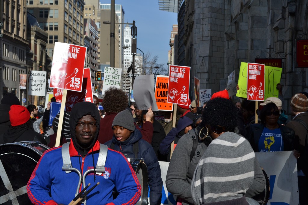 Marching for a Living Wage u2013 December 2014