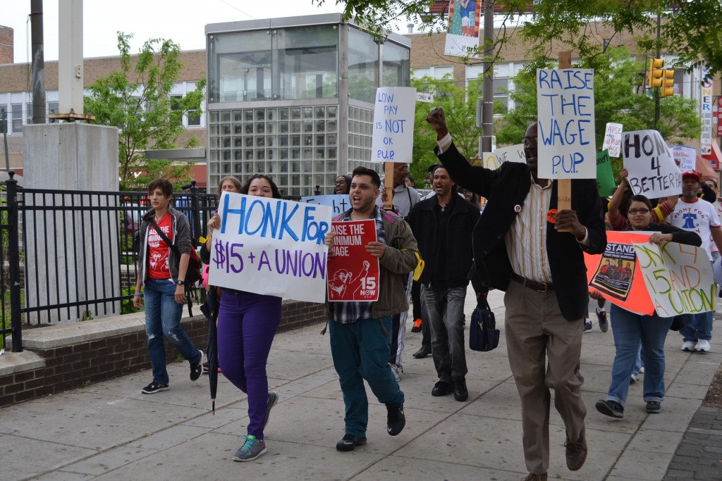 Rally for Fast Food Workers Rights May 2014