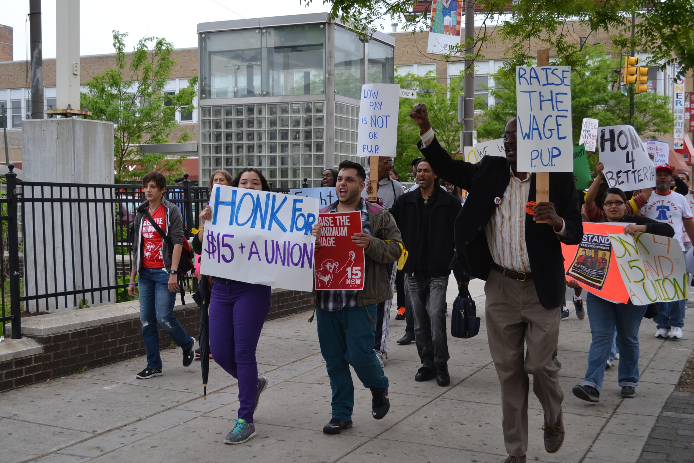 Rally for Fast Food Workers Rights May 2014