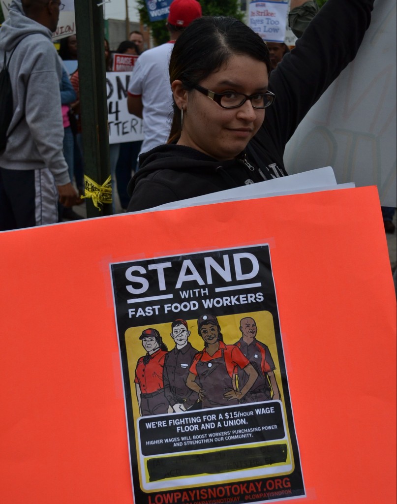 Rally for Fast Food Workers Rights May 2014