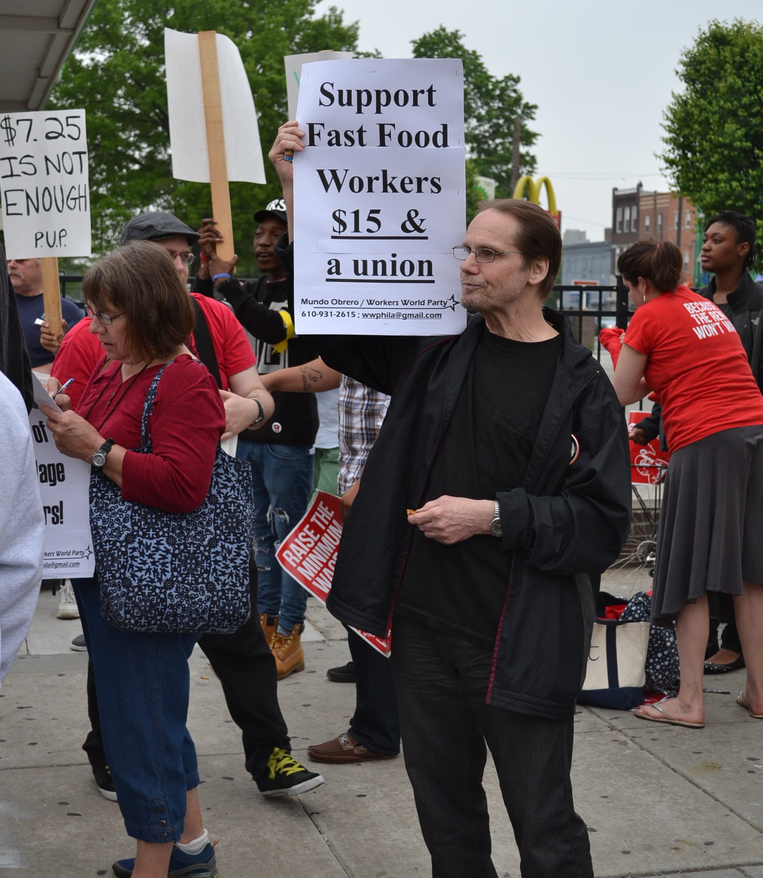 Rally for Fast Food Workers Rights May 2014