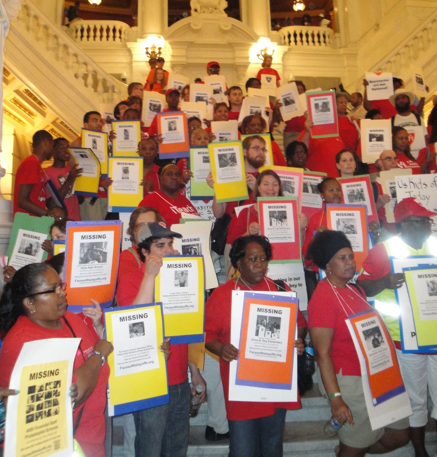 Supporting Public School Teachers-March on Harrisburg in June 2013