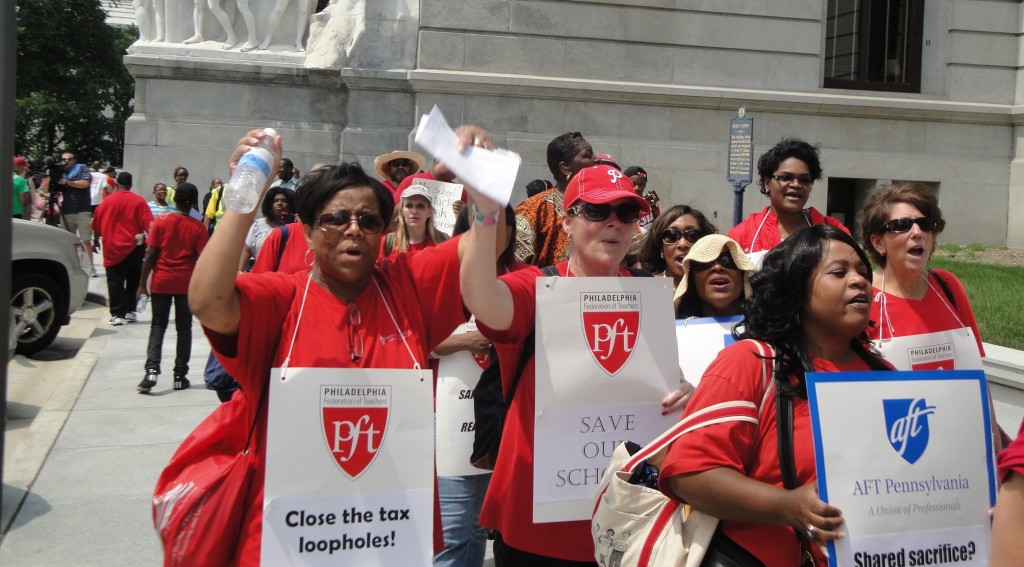 Supporting Public School Teachers March on Harrisburg in June 2013